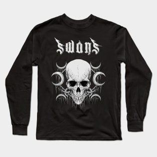 swans in the darknes Long Sleeve T-Shirt